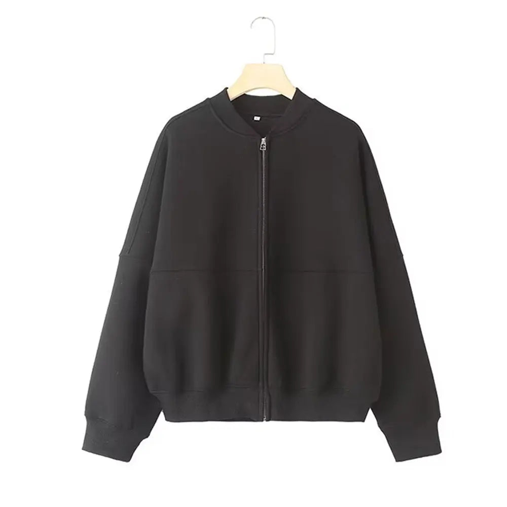 Damski komplet retro ze spodniami typu bomber