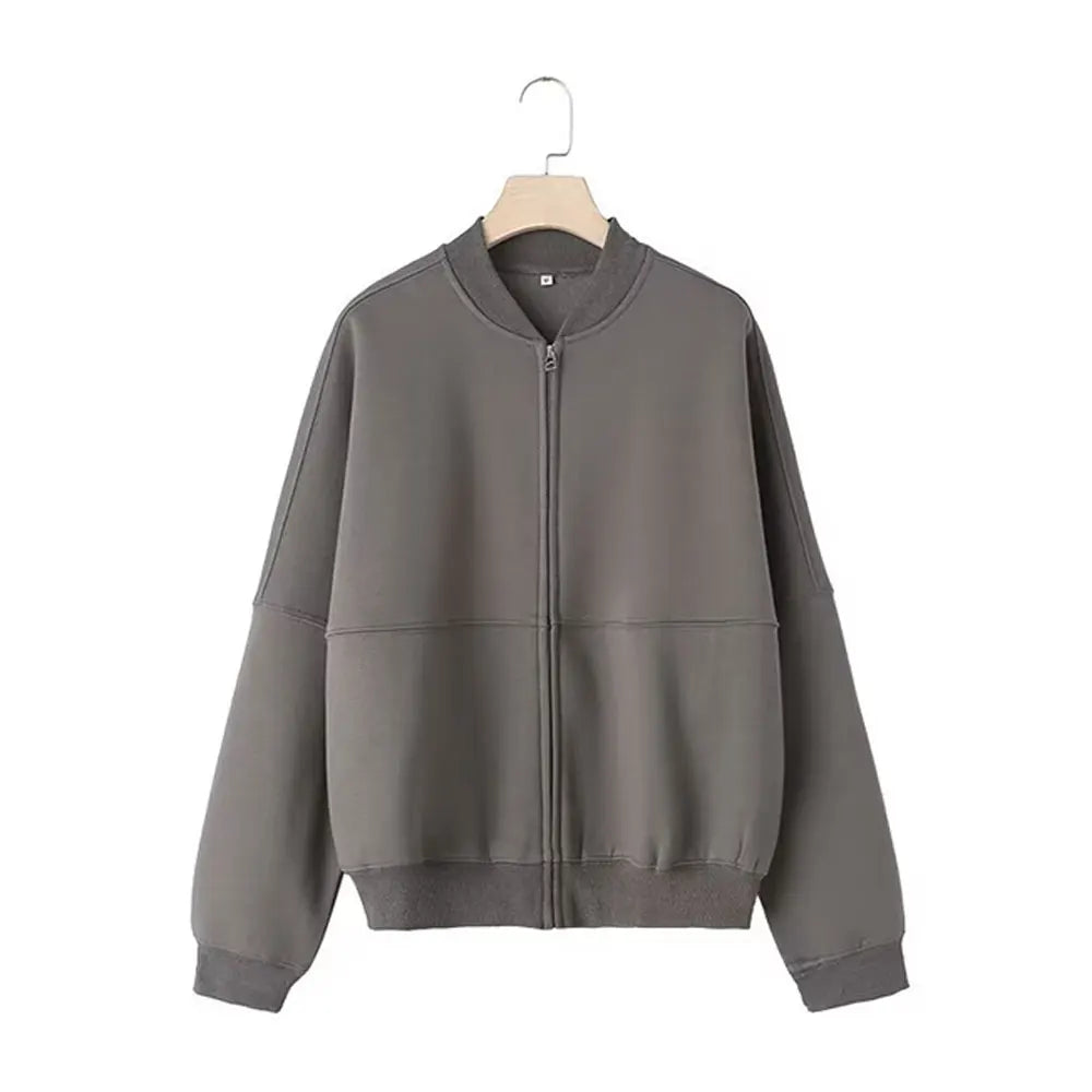Damski komplet retro ze spodniami typu bomber